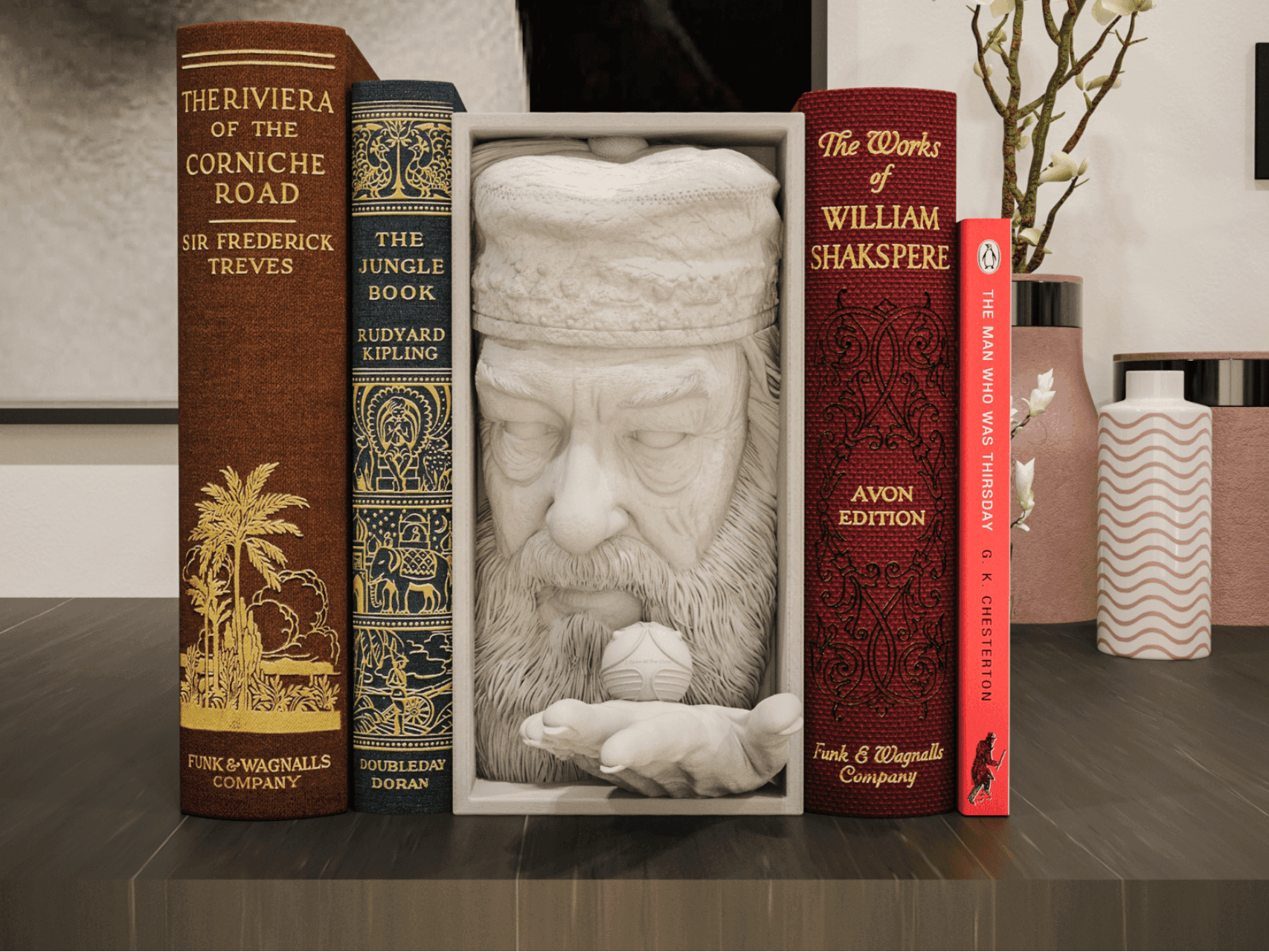 Book nook inspired by Albus Dumbledore