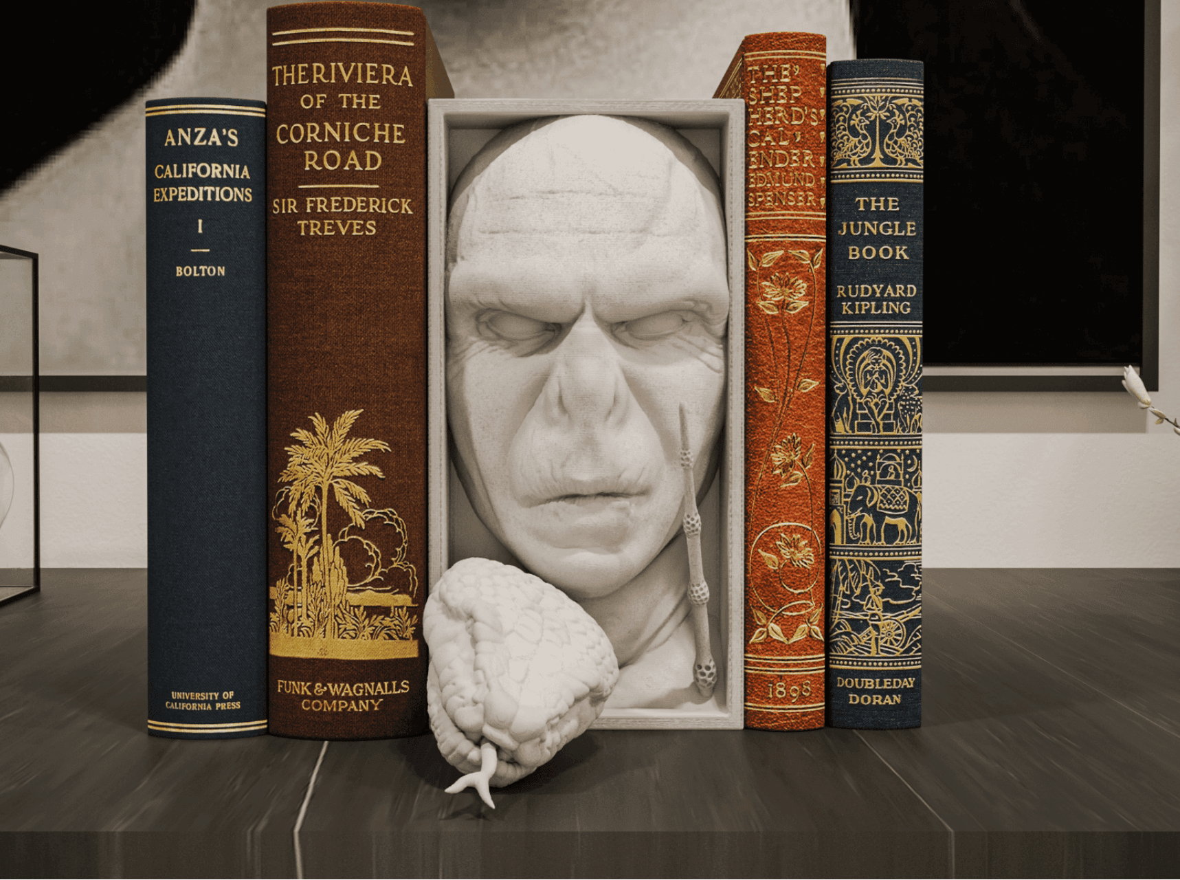 Book nook inspired by Lord Voldemort