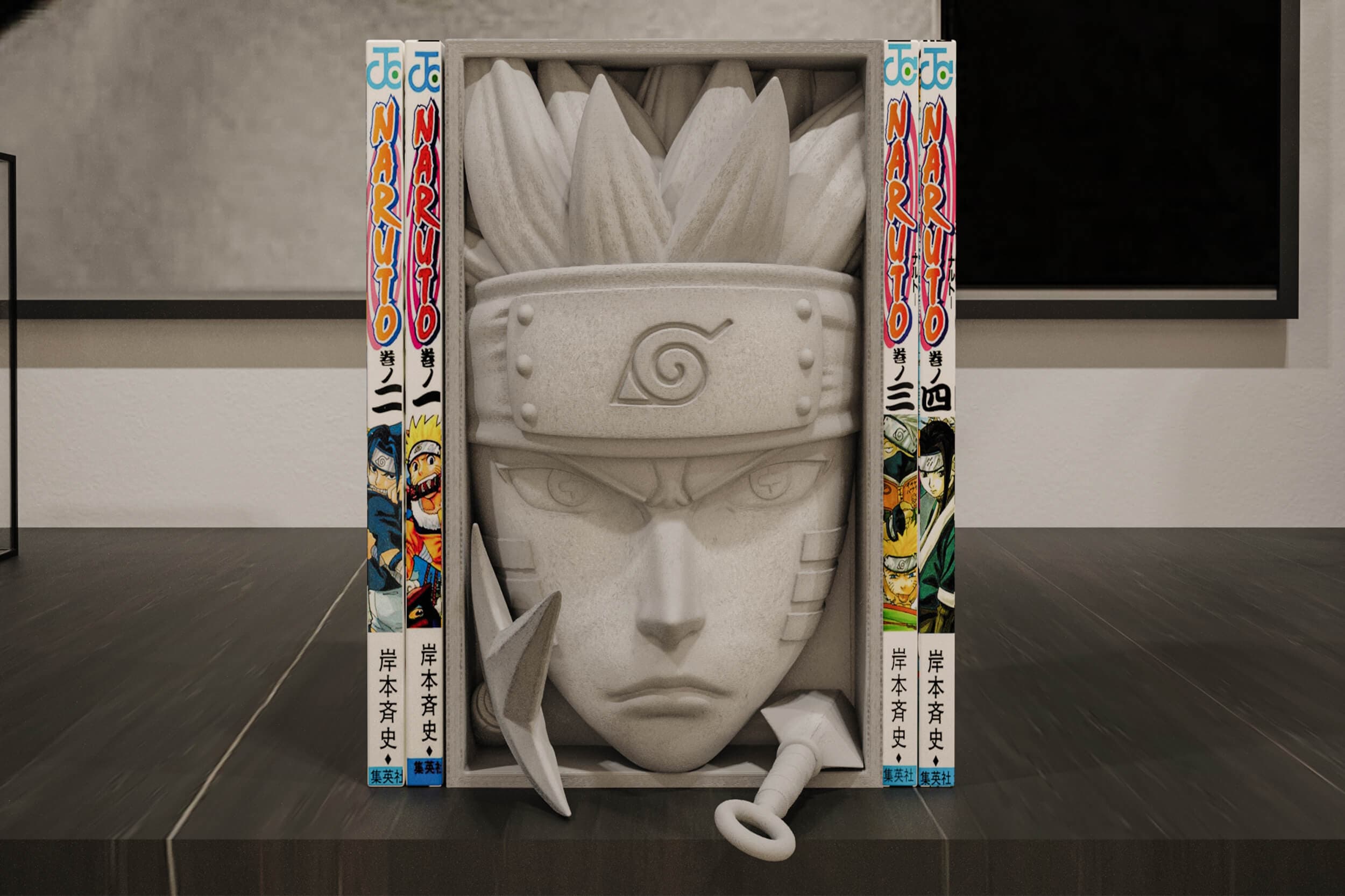 Book nook inspired by Naruto Uzumaki, Sage Mode