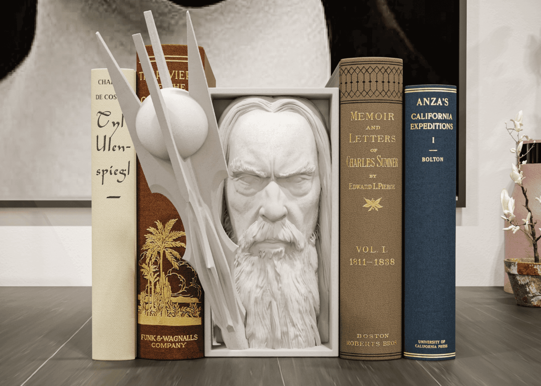 Book nook inspired by Saruman the White