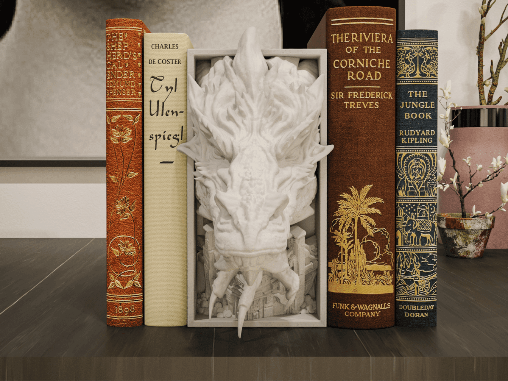Book nook inspired by Smaug the Magnificent